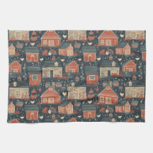 Americana Farmhouse Kitchen Towels