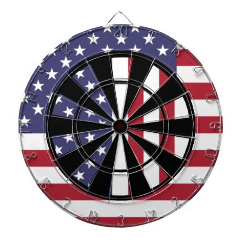 Americana Flag Art Multi Ring Dart Board