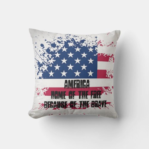 Americana Flag Outdoor Pillow