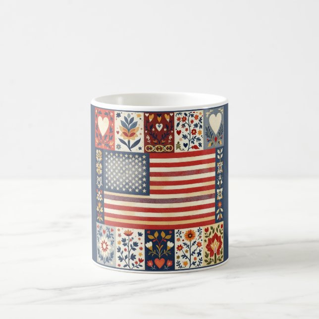 Americana Folk Art Mug (Center)