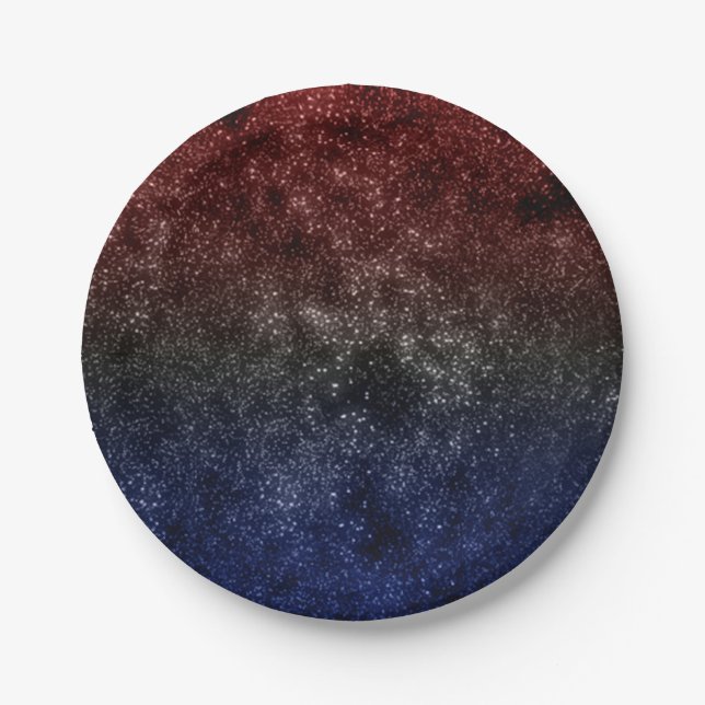 Americana Galaxy Paper Plates (Front)