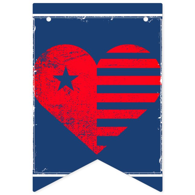 Americana July 4th Bunting Flags (First Flag)