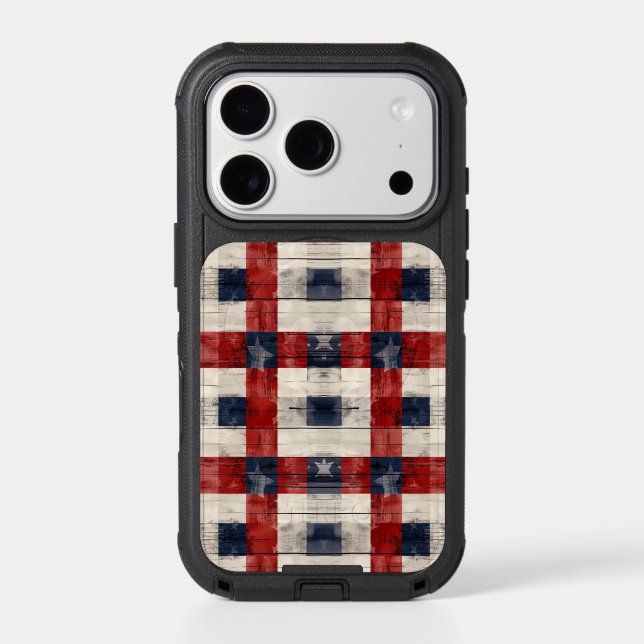 Americana Lattice iPhone Otterbox Case (Back)