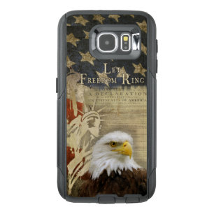 Americana Let Freedom Ring Bald Eagle Flag Case-Ma OtterBox Samsung Galaxy S6 Case
