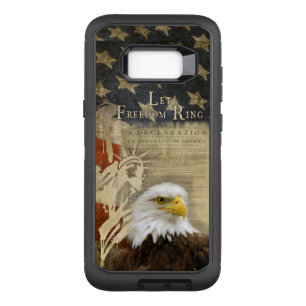 Americana Let Freedom Ring Bald Eagle Flag Case-Ma OtterBox Defender Samsung Galaxy S8+ Case
