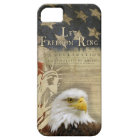 Americana Let Freedom Ring Bald Eagle Flag