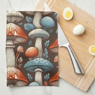 Americana Mushrooms Kitchen Towel