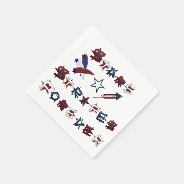 Americana Paper Napkins (Corner)