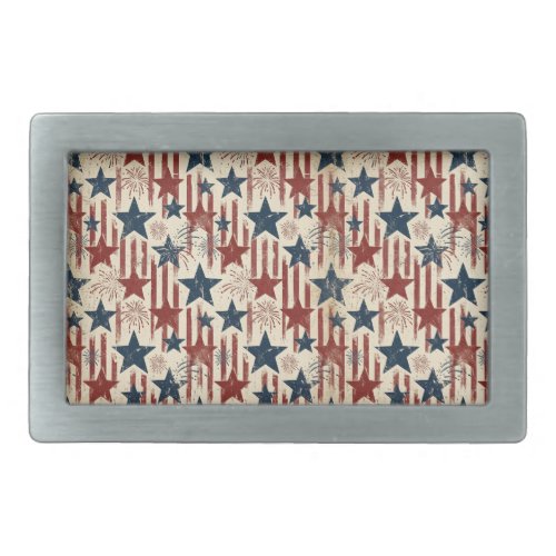 Americana Patriotic Country Rustic Farmhouse Belt Buckle