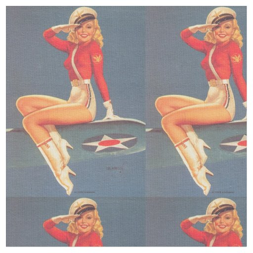 Americana Pin Up Patriotic Fabric Customizable