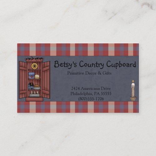 Americana Primitive Country Business Card