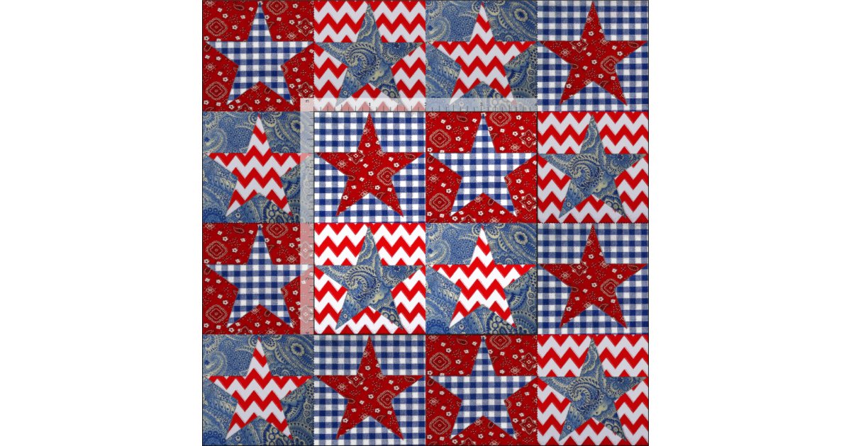 Americana Quilt Fabric Zazzle