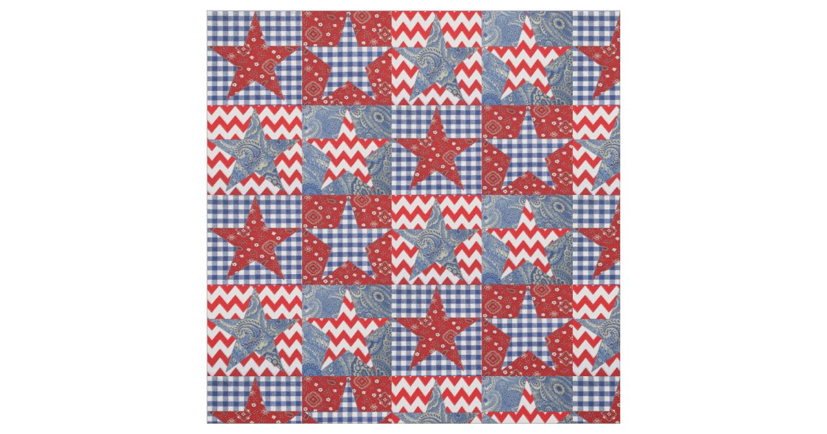 Americana Quilt Fabric Zazzle
