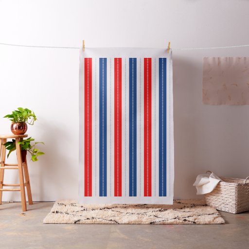 Americana Red White Blue Stars & Stripes Fabric