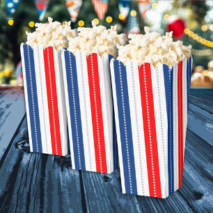 Americana Red White Blue Stars & Stripes Favor Boxes