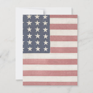 Americana Rustic American Flag Note Card