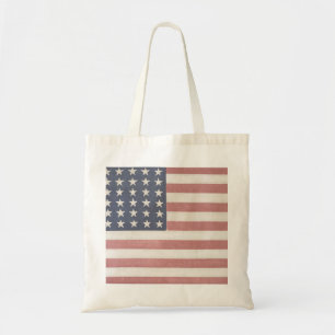 Americana Rustic American Flag Tote Bag