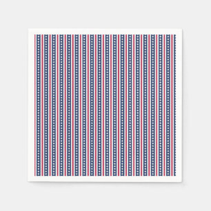 Americana stars and stripes napkins