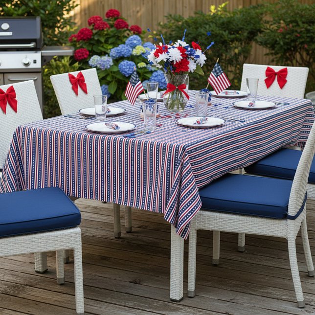 Americana stars and stripes  tablecloth (Creator Uploaded)