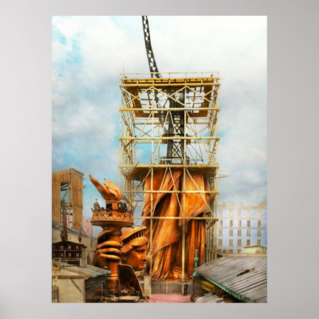 Americana - Statue of Liberty - Half dressed 1883 Poster (Front)