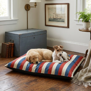 Americana Stripes – Patriotic Dog Bed