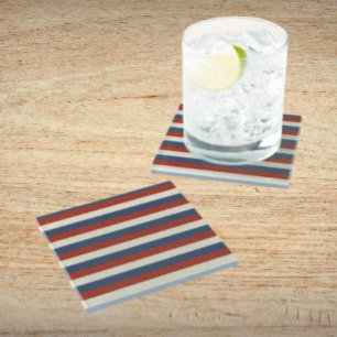 Americana Stripes – Patriotic Drink Coaster