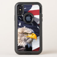 Americana Theme American Eagle OtterBox Defender iPhone X Case