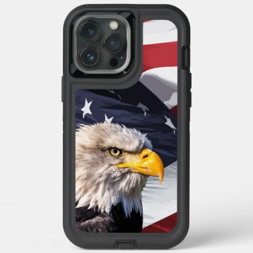 Americana Theme American Eagle  iPhone 13 Pro Max Case