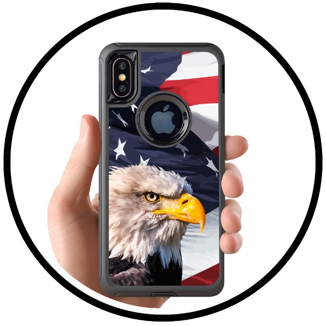 Americana Theme American Eagle Otterbox iPhone Case (Creator Uploaded)