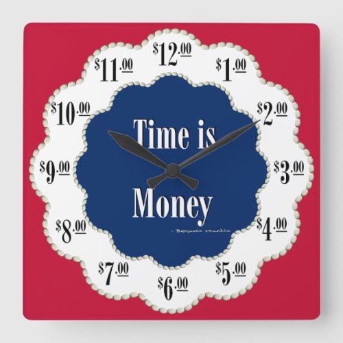 Americana Time is Money Clock