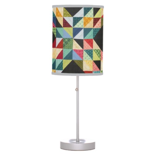 Americana Vintage Quilt Quilter Patterned Table Lamp