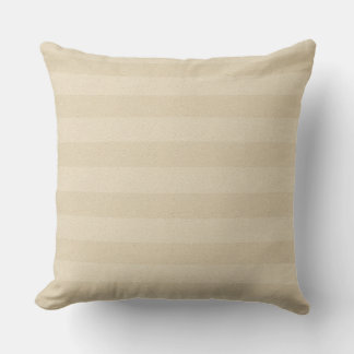 Americana Vintage Tonal Taupe Stripes Throw Pillow