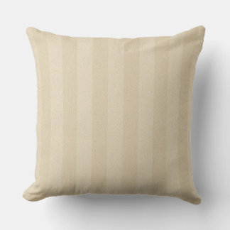 Americana Vintage Tonal Taupe Vertical Stripes Throw Pillow