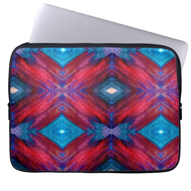 Americana Watercolor Art Laptop Sleeve (Front)