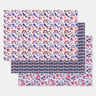 Americana Wrapping Paper Sheets