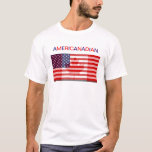 AMERICANADIAN tee shirt<br><div class="desc">I designed this image for all the half and half American and Canadian couples and for those with dual citizen-ships in the USA and Canada. Hope you like it!</div>
