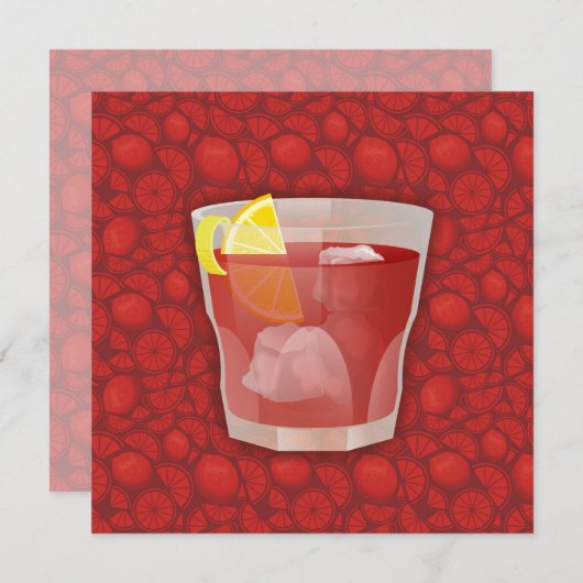 Americano cocktail (Front/Back)