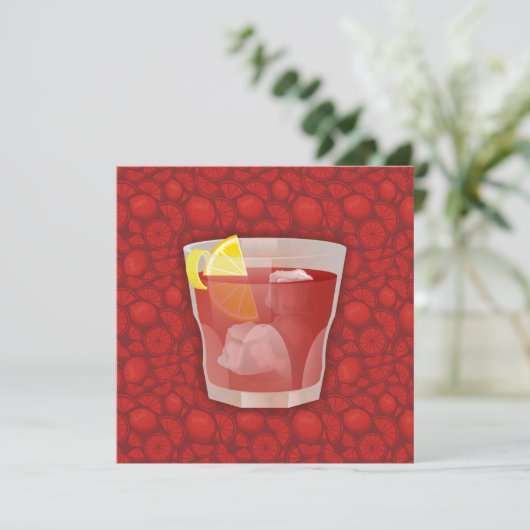 Americano cocktail (Standing Front)