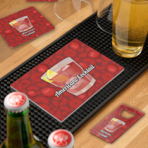 Americano Cocktail Bar Mat
