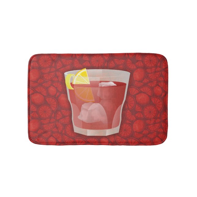 Americano cocktail bath mat (Front)