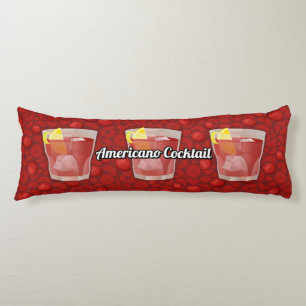 Americano Cocktail Body Pillow