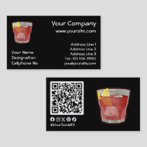 Americano cocktail business card