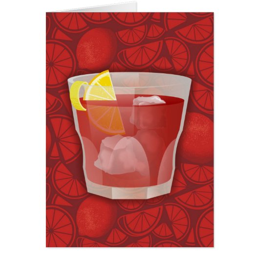 Americano cocktail cards (Front)