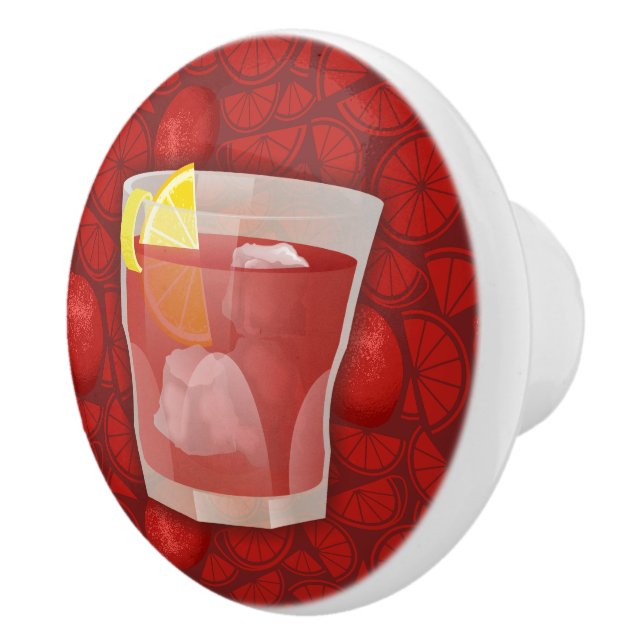 Americano cocktail ceramic knob (Right)