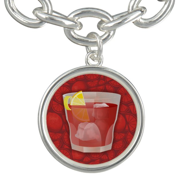 Americano cocktail charm bracelet (Design)