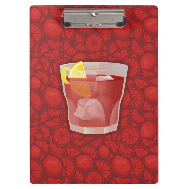 Americano cocktail clipboard (Front)