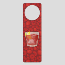 Americano cocktail door hanger