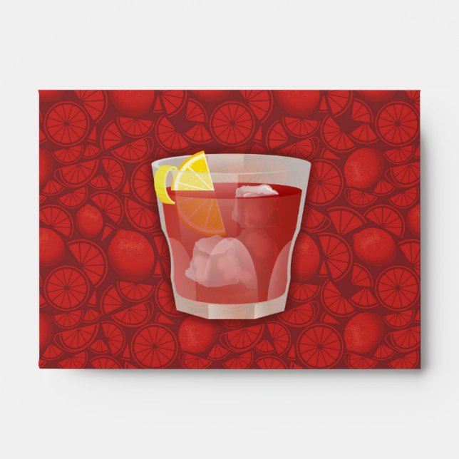 Americano cocktail envelope (Front)