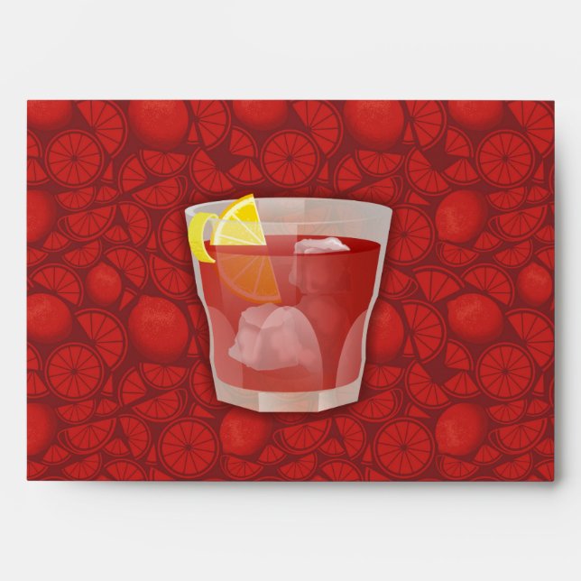 Americano cocktail envelope (Front)