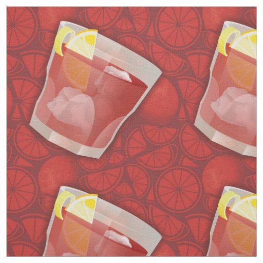 Americano cocktail fabric